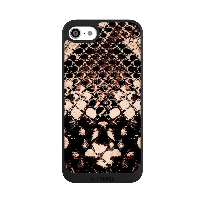 iPhone SE 2022 NIVOpure Rose gold snake print