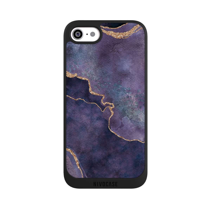 iPhone SE 2022 NIVOpure Pierre précieuse Glamour violet