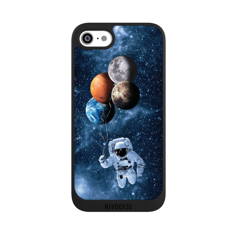 iPhone SE 2022 NIVOpure Astronaute avec des Planètes