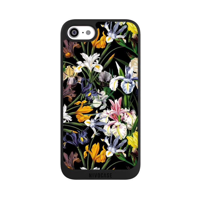 iPhone SE 2022 NIVOpure Dunkle Wildblumentapete