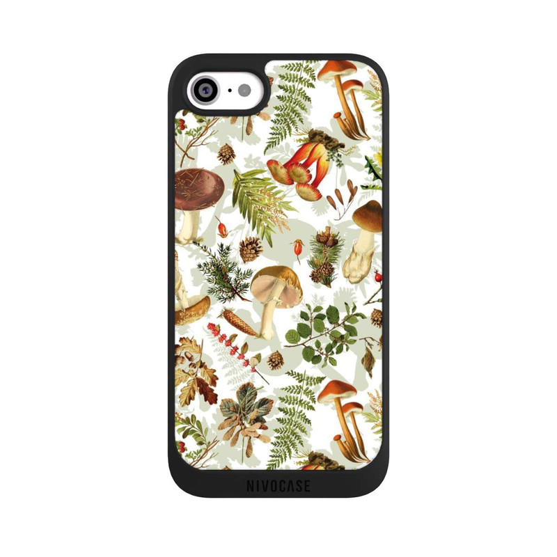 iPhone SE 2022 NIVOpure Mushroom Pattern White