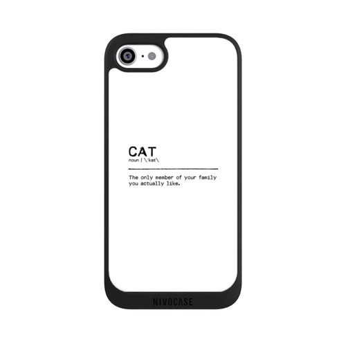 Apple iPhone SE (2022) NIVOpure Zitat Katzenfamilie (englisch)