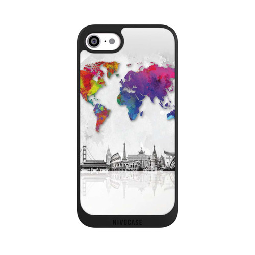 Apple iPhone SE (2022) NIVOpure Weltkarte mit Skyline