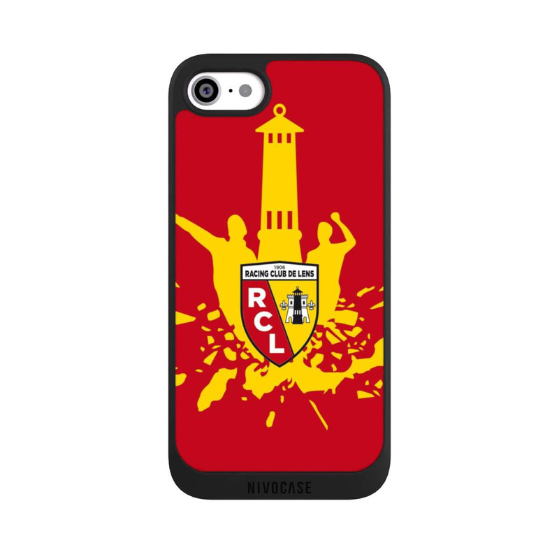 iPhone SE 2022 NIVOpure Tour RCL jaune sur rouge
