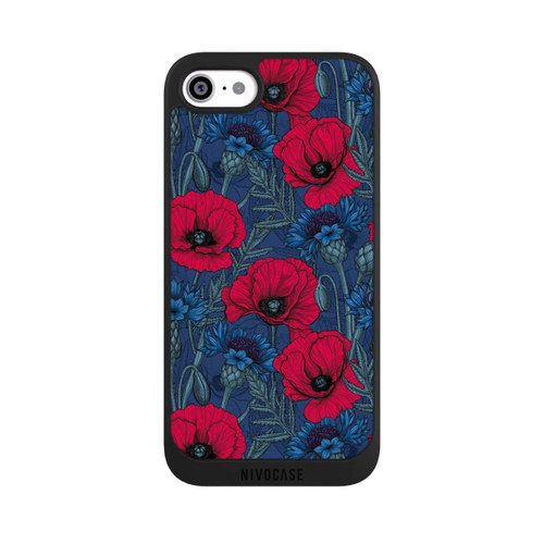 Apple iPhone SE (2022) NIVOpure Poppies and Cornflowers on Blue
