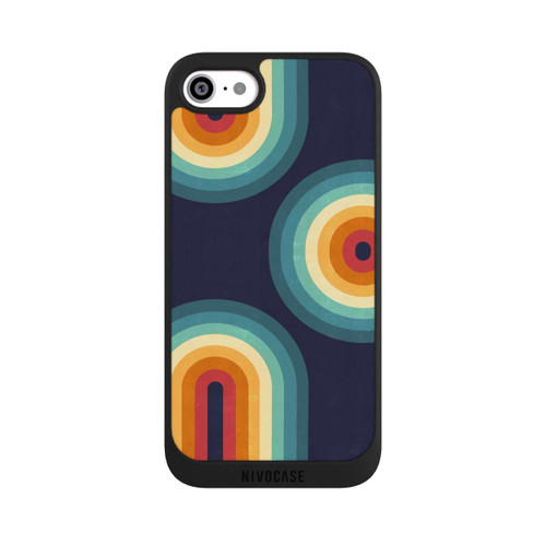 Apple iPhone SE (2022) NIVOpure Double Rainbow on Blue