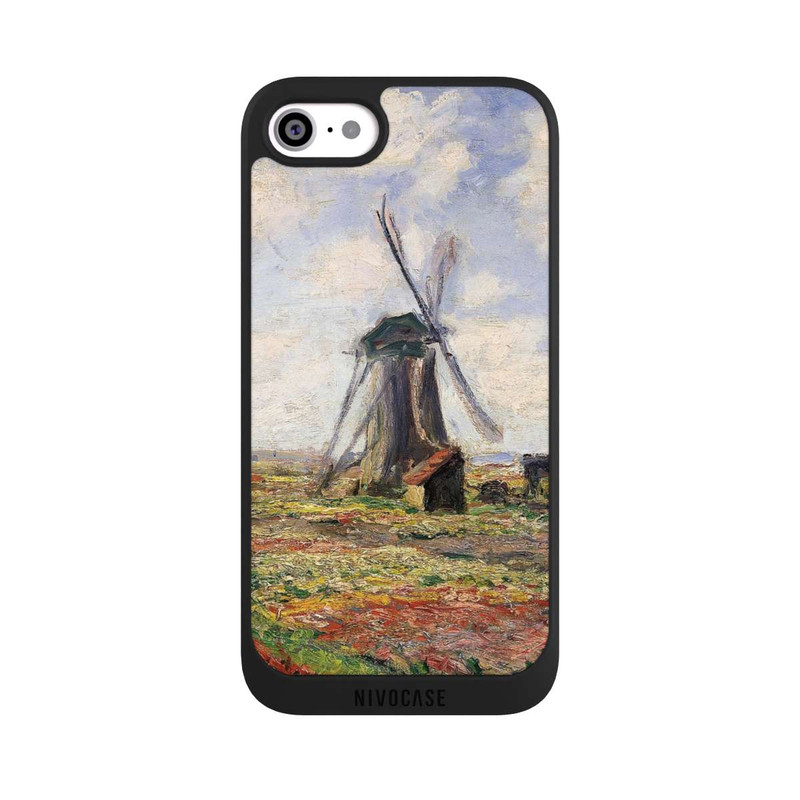 iPhone SE 2022 NIVOpure Tulip Fields with the Rijnsburg Windmil by Claude Monet