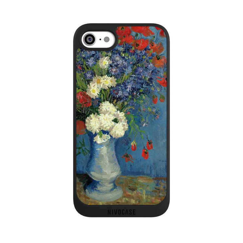 iPhone SE 2022 NIVOpure Stillleben Vase mit Kornblumen und Mohnblumen von Vincent Van Gogh