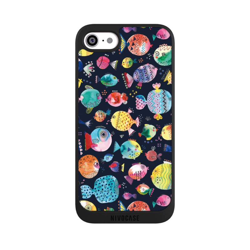 iPhone SE 2022 NIVOpure Strandkugelfische Kinder Marineblau