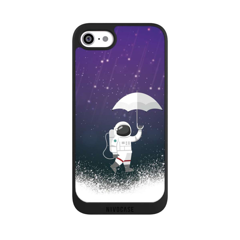 iPhone SE 2022 NIVOpure Astronaute Sous une Pluie d'Astéroïdes