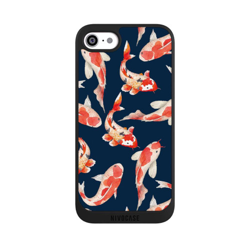 Apple iPhone SE (2022) NIVOpure Koi auf blauem Hintergrund