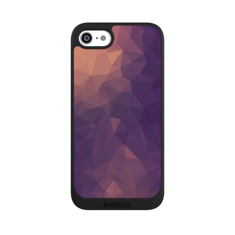 iPhone SE 2022 NIVOpure Polygonal Mosaic Rouge/Violet