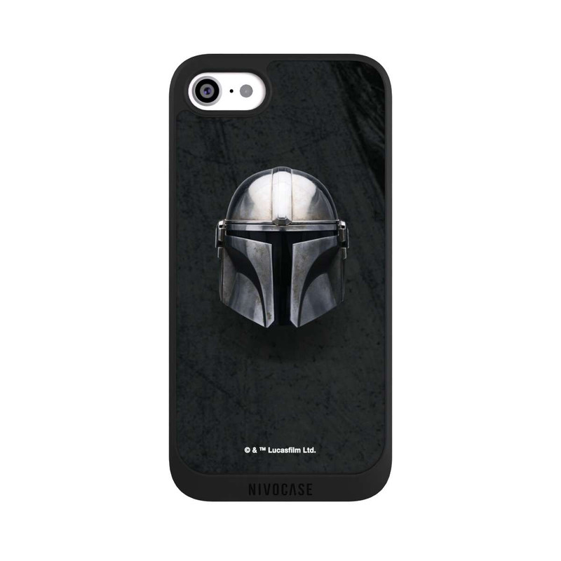 iPhone SE 2022 NIVOpure Casque Mandalorien Noir