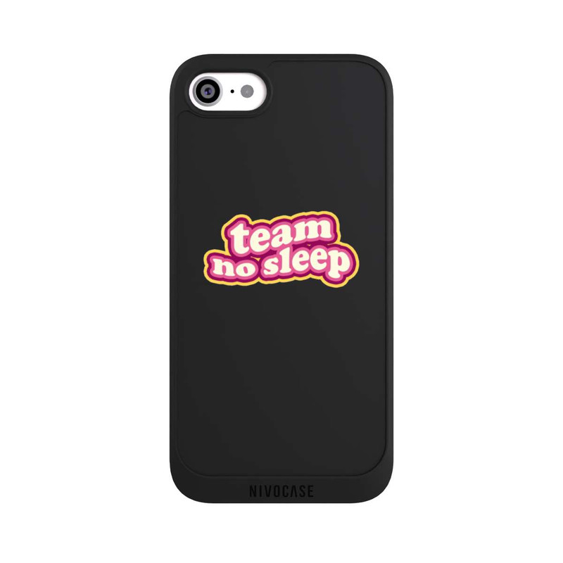 iPhone SE 2022 NIVOpure Team No Sleep 70s Transparent