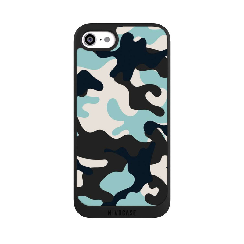iPhone SE 2022 NIVOpure Blue Camouflage