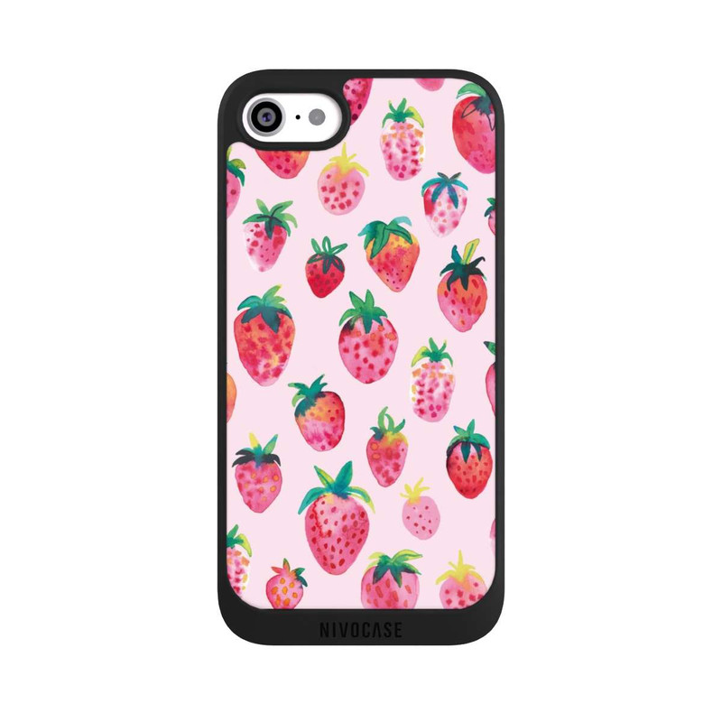 iPhone SE 2022 NIVOpure Fraises aquarelles