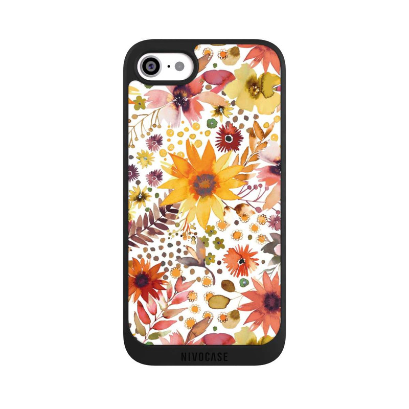 iPhone SE 2022 NIVOpure Fleurs d'aquarelle florale