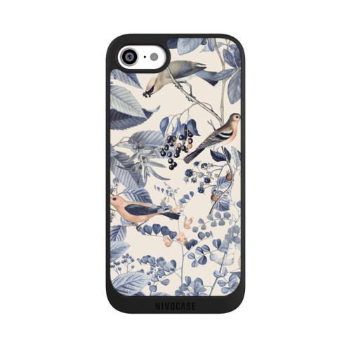 Apple iPhone SE (2022) NIVOpure Vögel und Beeren in Beige