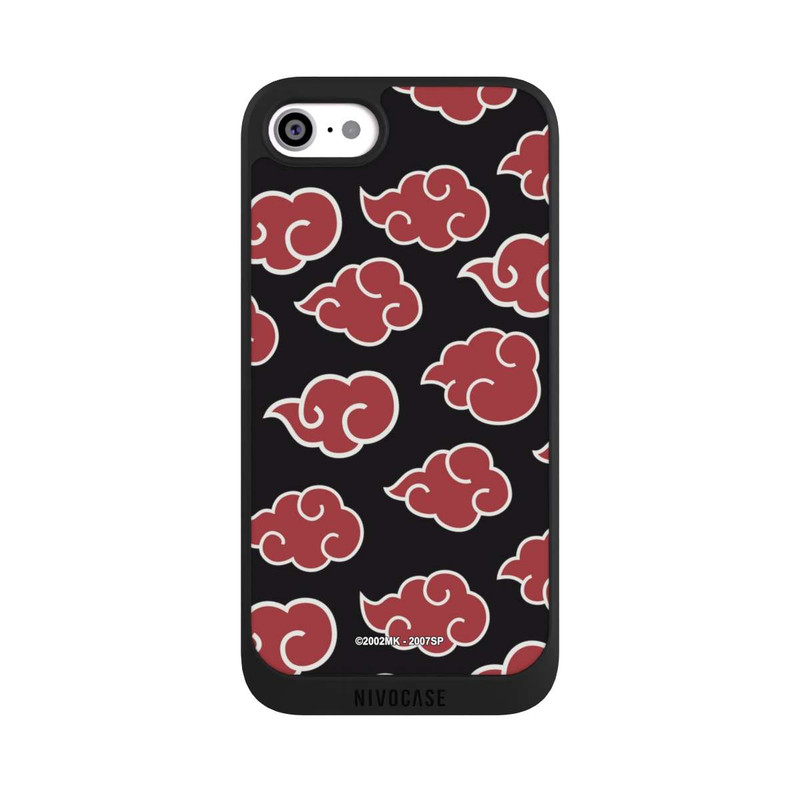 iPhone SE 2022 NIVOpure Akatsuki Pattern Noir Big