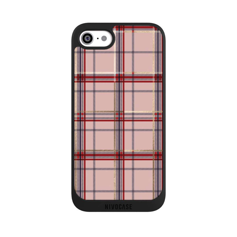 iPhone SE 2022 NIVOpure TARTAN PINK