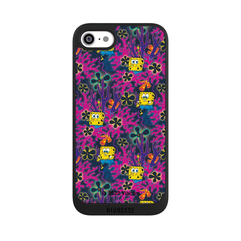 iPhone SE 2022 NIVOpure Spongebob - Coral Muster