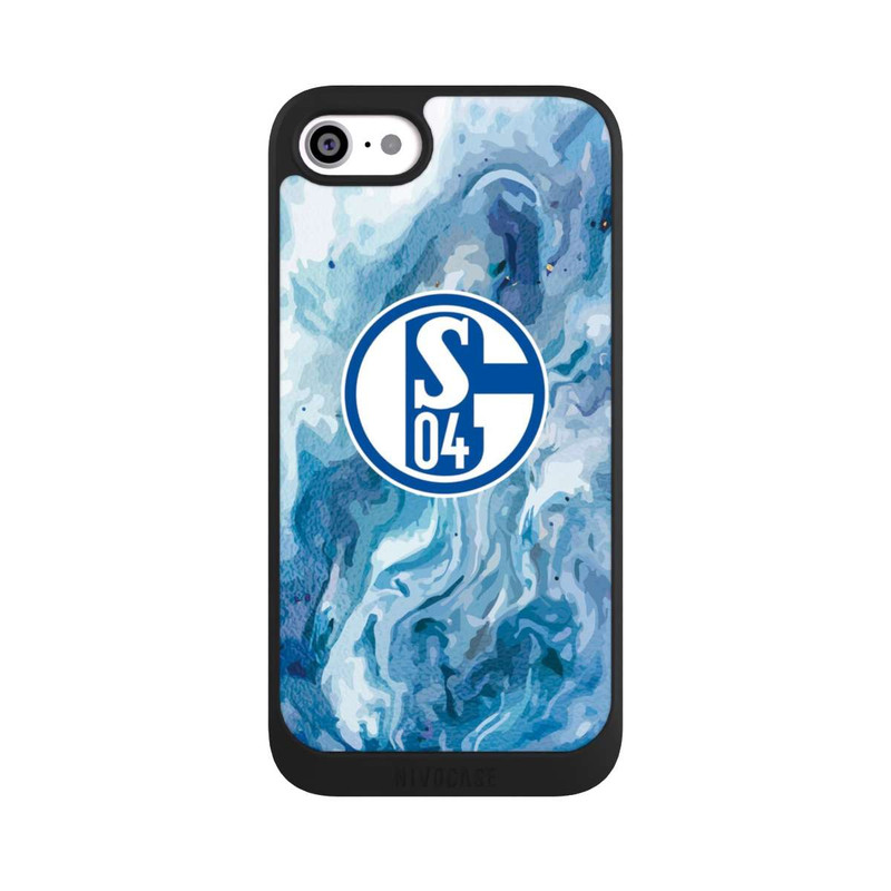 iPhone SE 2022 NIVOpure Schalke 04 Flüssig Blau