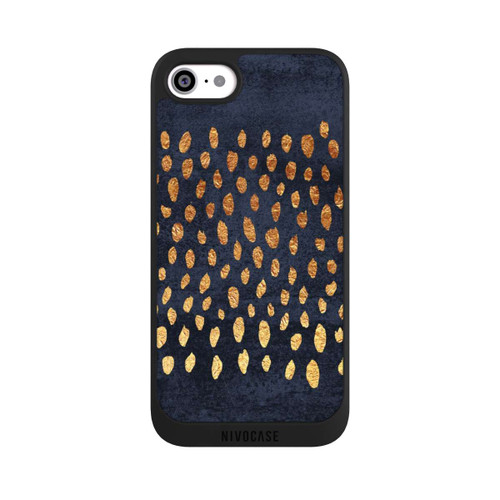 Apple iPhone SE (2022) NIVOpure Muster Gold und Marine
