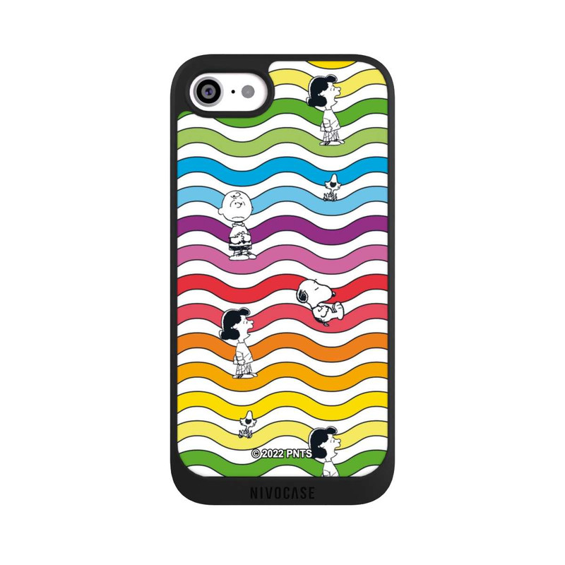 iPhone SE 2022 NIVOpure Snoopy Pattern Rainbow
