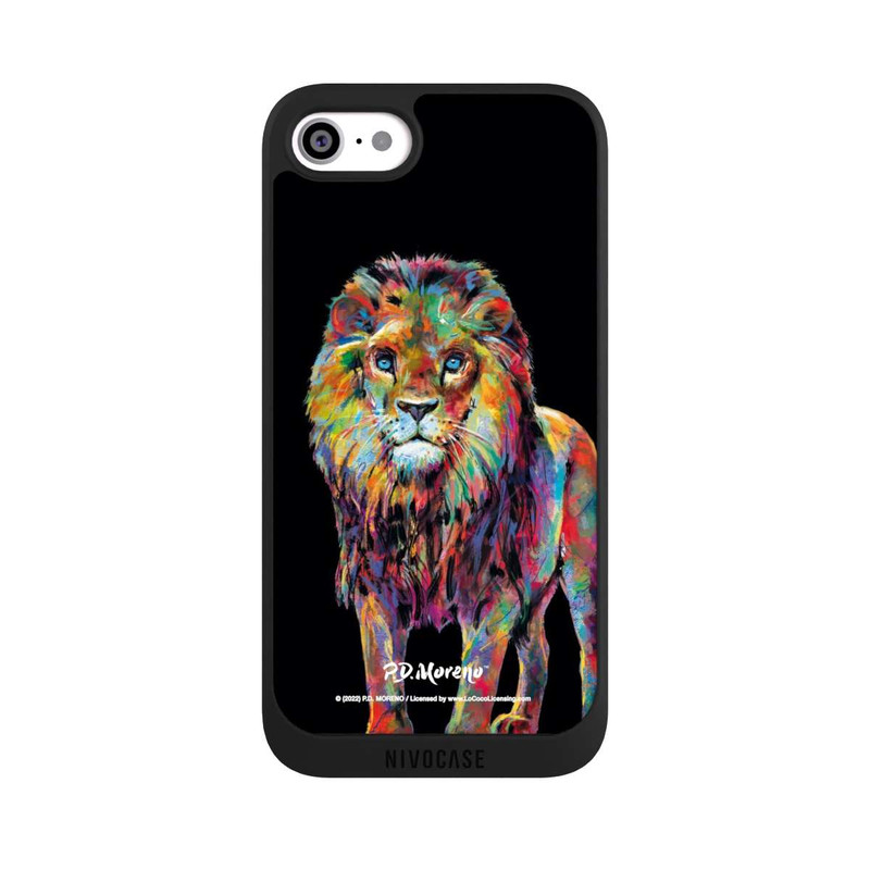 iPhone SE 2022 NIVOpure Löwe Bunte Kunst von P.D. Moreno