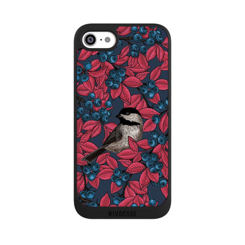 Apple iPhone SE (2022) NIVOpure Blueberries And Birds On Navy