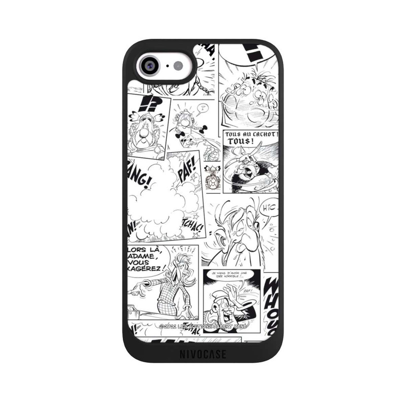 iPhone SE 2022 NIVOpure Asterix Comic Black and White
