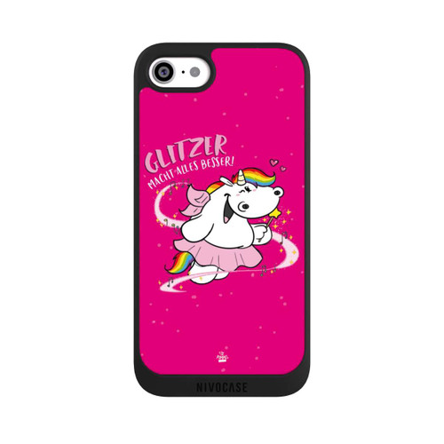 Apple iPhone SE (2022) NIVOpure Pummelfee Glitzer 
