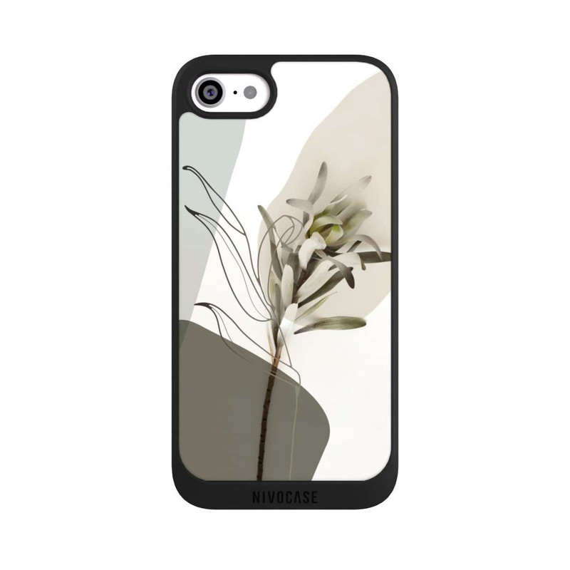 iPhone SE 2022 NIVOpure Line Art Bohémien Vert Olive