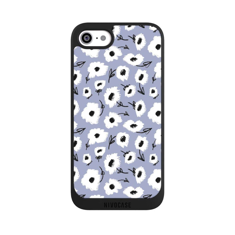 iPhone SE 2022 NIVOpure Pattern Fleurs Lilas