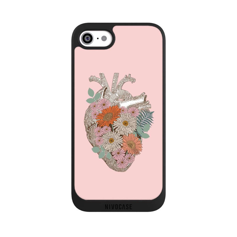 iPhone SE 2022 NIVOpure Florales Vintage-Herz
