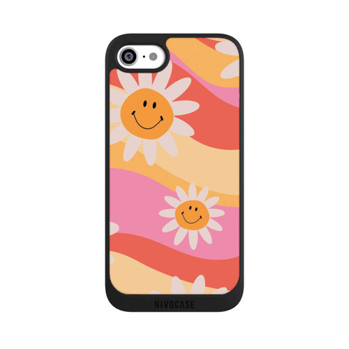 Apple iPhone SE (2022) NIVOpure Retro Smiles Orange Colorful