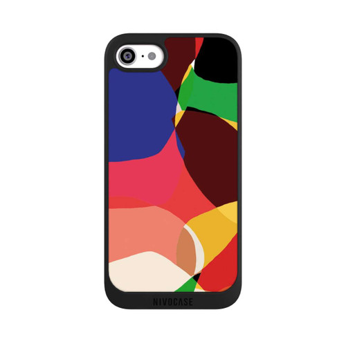 Apple iPhone SE (2022) NIVOpure Colorful Retro Shapes Background