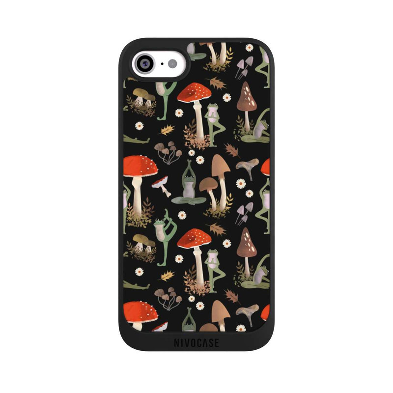 iPhone SE 2022 NIVOpure Yoga Frogs with Mushrooms