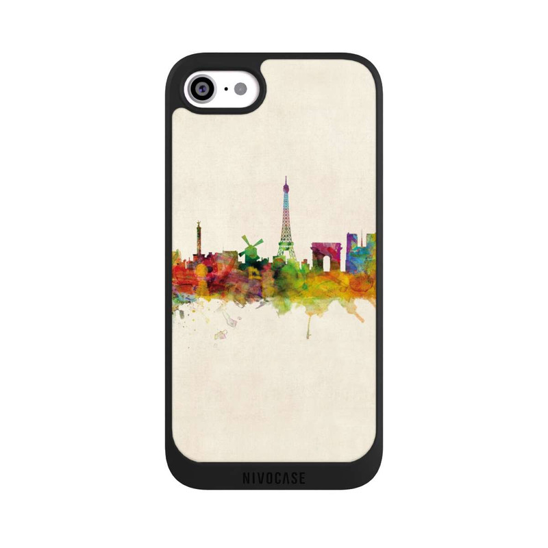 iPhone SE 2022 NIVOpure Paris Skyline Vintage Background
