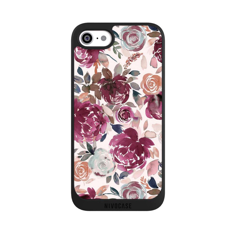 iPhone SE 2022 NIVOpure Autumn Peonies and roses Pink