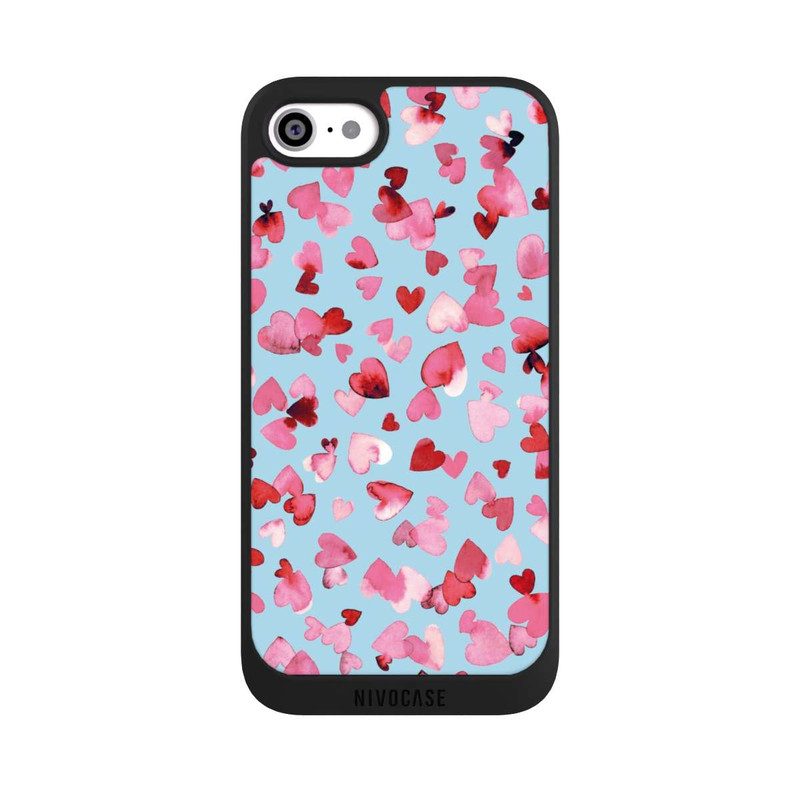 iPhone SE 2022 NIVOpure Valentines Love Hearts Pink Blue