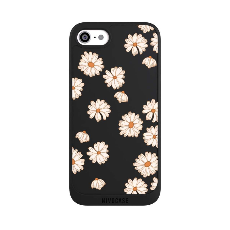 iPhone SE 2022 NIVOpure Flowerpower Tapete Weiss
