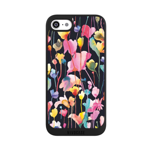 Apple iPhone SE (2022) NIVOpure Wildblumen schwarz