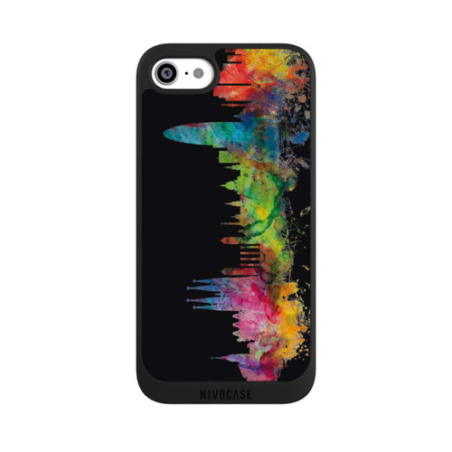 Apple iPhone SE (2022) NIVOpure Barcelona Spain Skyline Black
