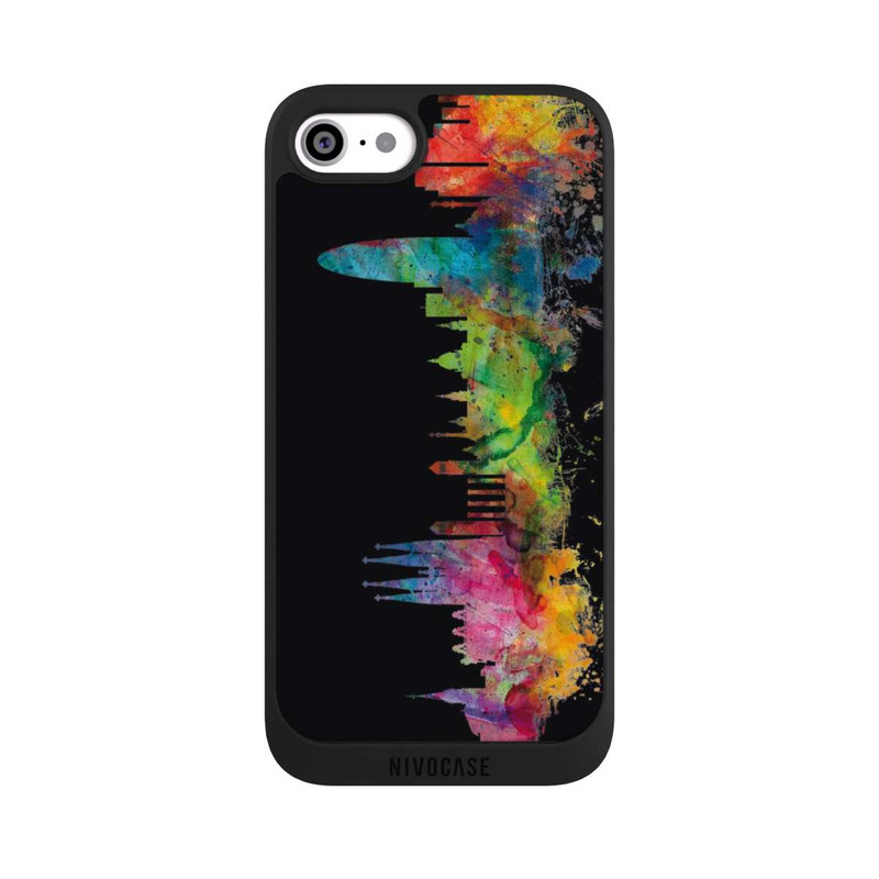 iPhone SE 2022 NIVOpure Barcelona Spain Skyline Black