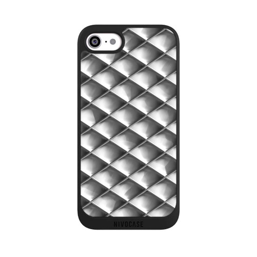 Apple iPhone SE (2022) NIVOpure Glamour Silver Squares