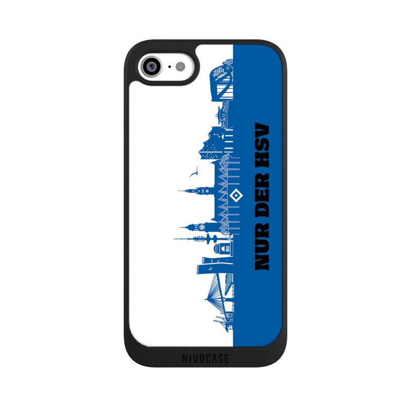 iPhone SE 2022 NIVOpure HSV Skyline Blau Weiß