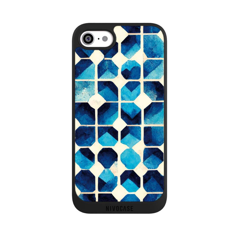 iPhone SE 2022 NIVOpure Motif bleu