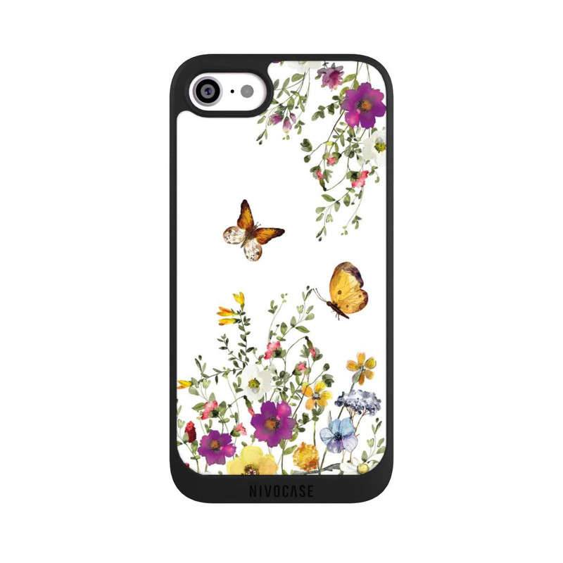 iPhone SE 2022 NIVOpure Butterflies And Colorful Flowers