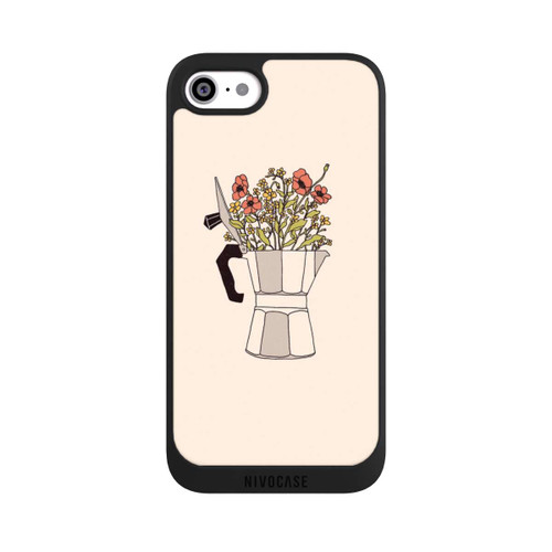 Apple iPhone SE (2022) NIVOpure Moka Blumen